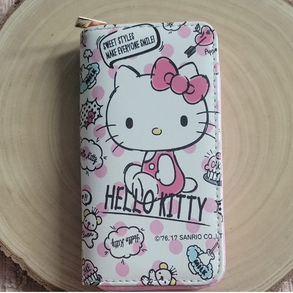 Hello Kitty Pink and White Wallet